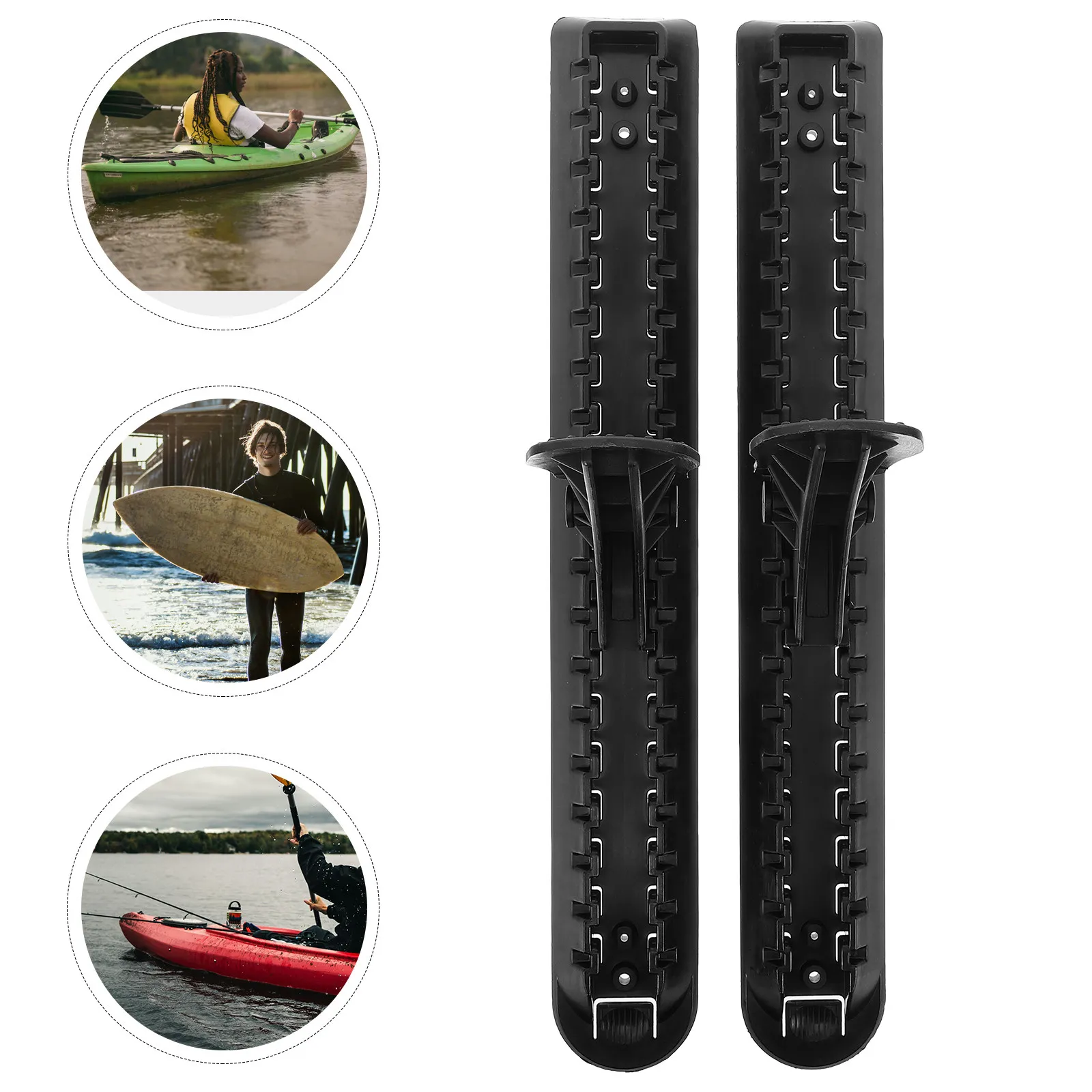 

Пара утолщенных педалей для каяка, простая установка, портативная подставка для ног для надувных лодок и плотов