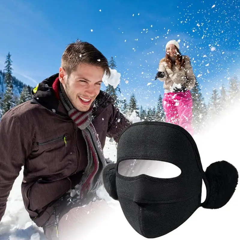 Couvre-visage coupe-vent respirant pour temps froid, chauffe-visage, moto, vêtements de sauna, ski, hiver