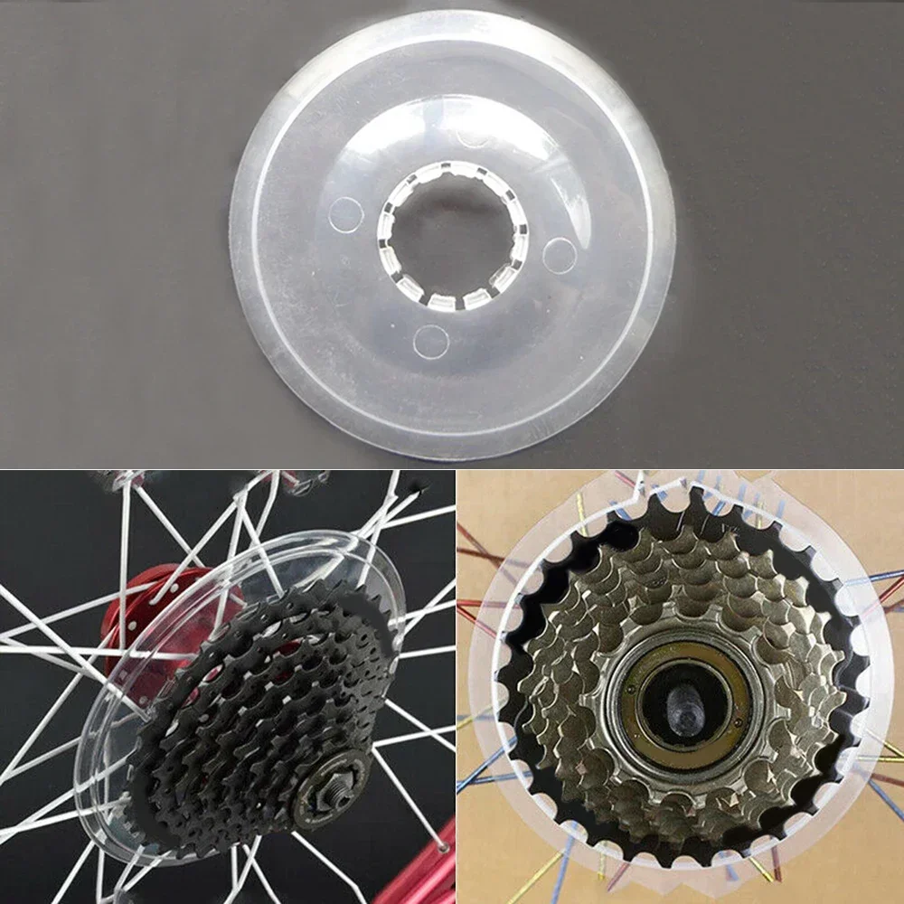 1pc Bike Wheel Spoke Protector Guard Bicycle Wheel Spoke Protector Disc Guard Bike Cassette Freewheel Protection Cover Bicicleta