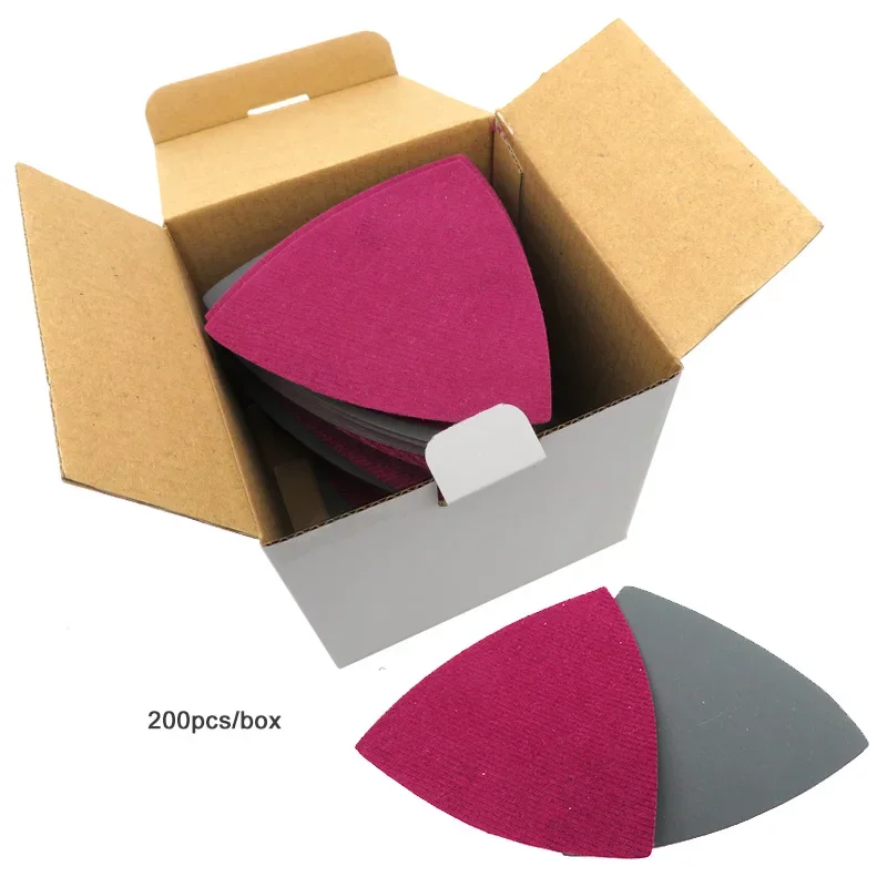 50PCS Triangle Sanding Disc Hook & Loop Silicon Carbide 90mm Wet Dry Sandpaper For Detail Oscillating Sander Tools 60-10000 Grit