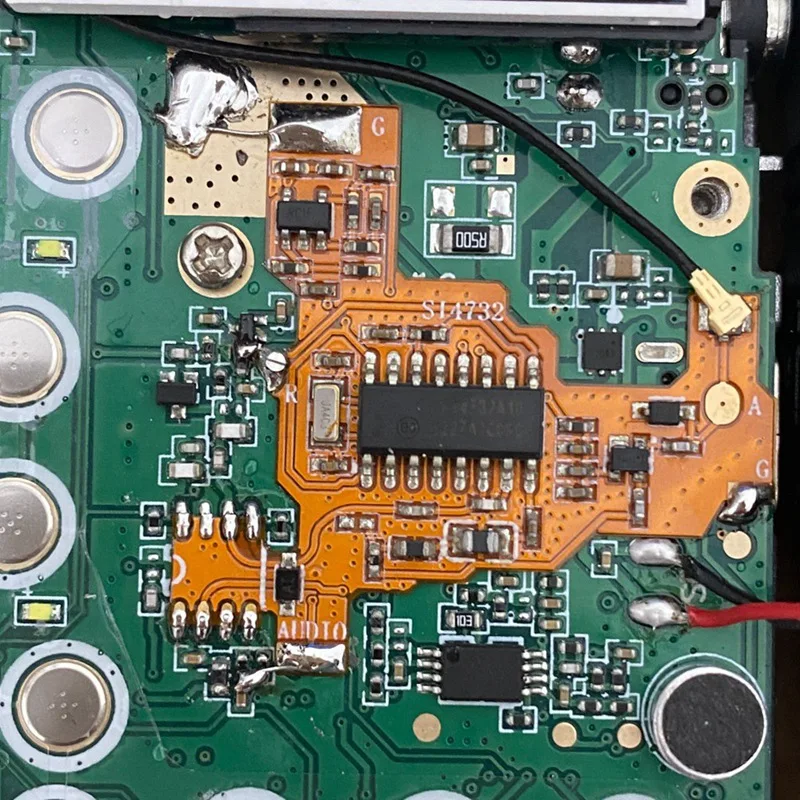 Imagem -02 - Chip e Crystal Oscillator Component Módulo de Modificação para Uvk5 k6 Além Disso Fpc Versão Quansheng Uv-k5 Uv-k6 Si4732