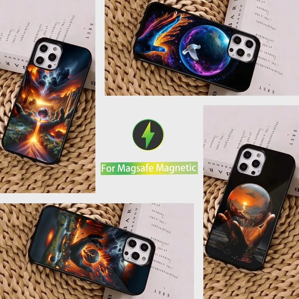 

Friendly Art Environmental Phone Case For iPhone 16,15,14,13,12,11,Pro,Max,Plus,Mini, Magsafe,Magnetic Wireless Charging Case