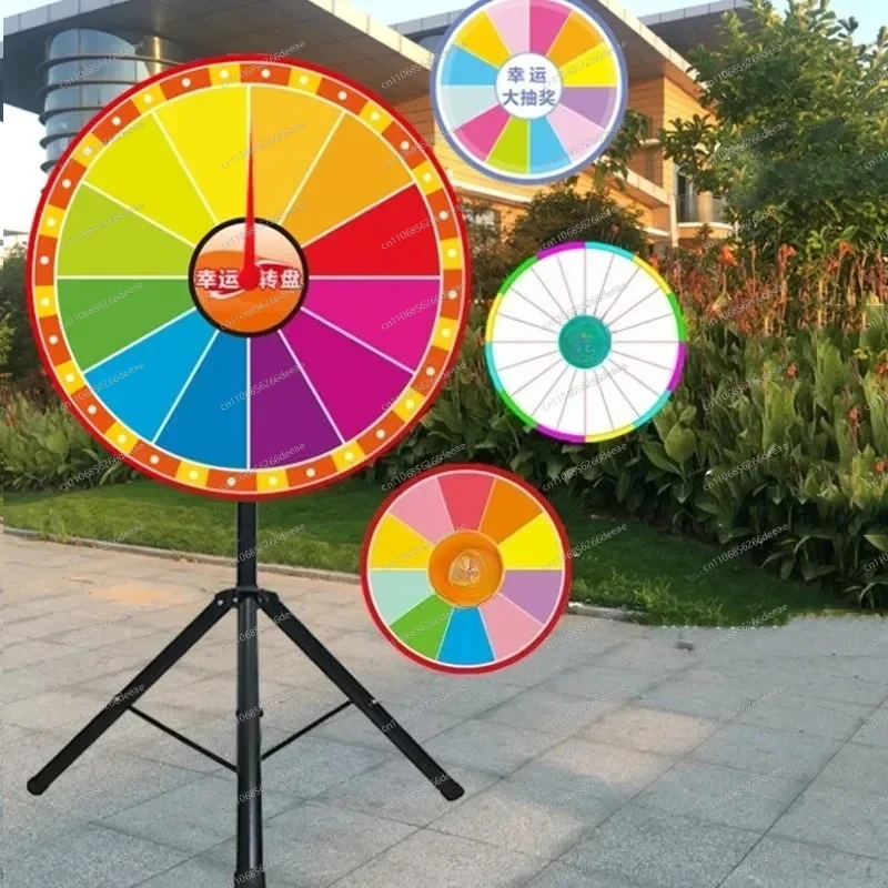 New Upgrade Lucky Big Wheel Event Controllable Custom Roulette Raffle Props Anchor Entertainment Erasable Turntable