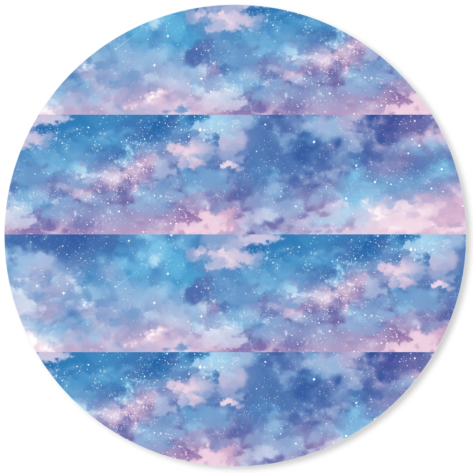 Etori Life Aurora 60 mm x 2 m Sternenwolken-Schleifenband, Collagenmaterial für sanfte Atmosphäre, für Laptops, Handyaufkleber, Fotoalben, Scrapbooking-Zubehör, DIY-Bastelarbeiten, Raumdekoration,