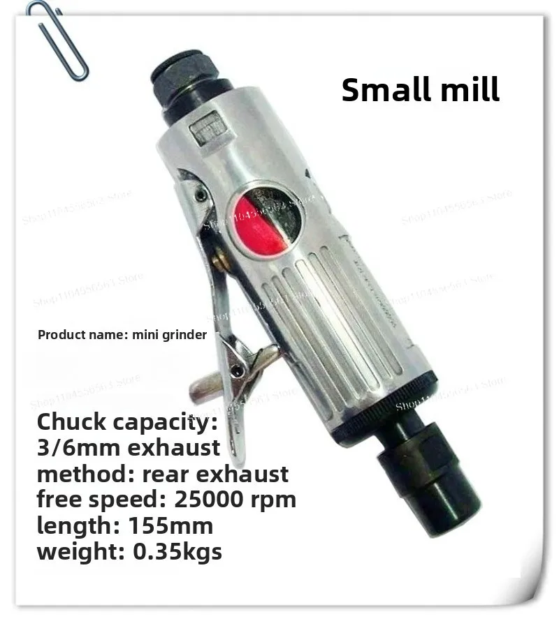 Pneumatic Grinder Extended Air Grinding Small Steam Grinding Set Tire Repair Tool Pneumatic Engraving Mill