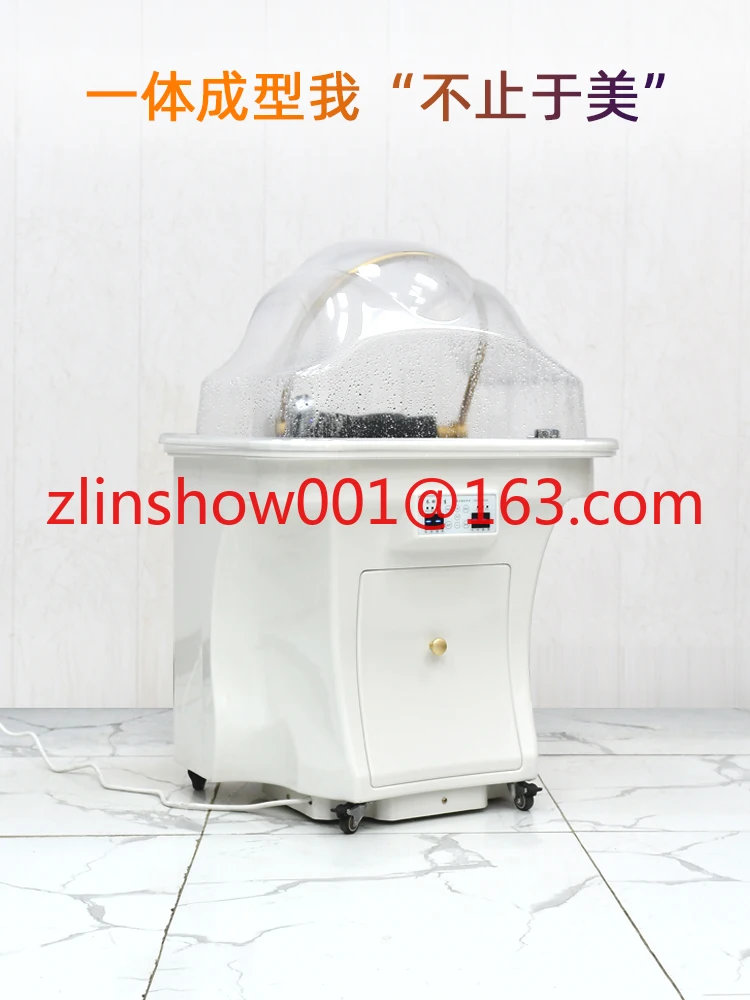 Mobile shampoo bed with water circulation