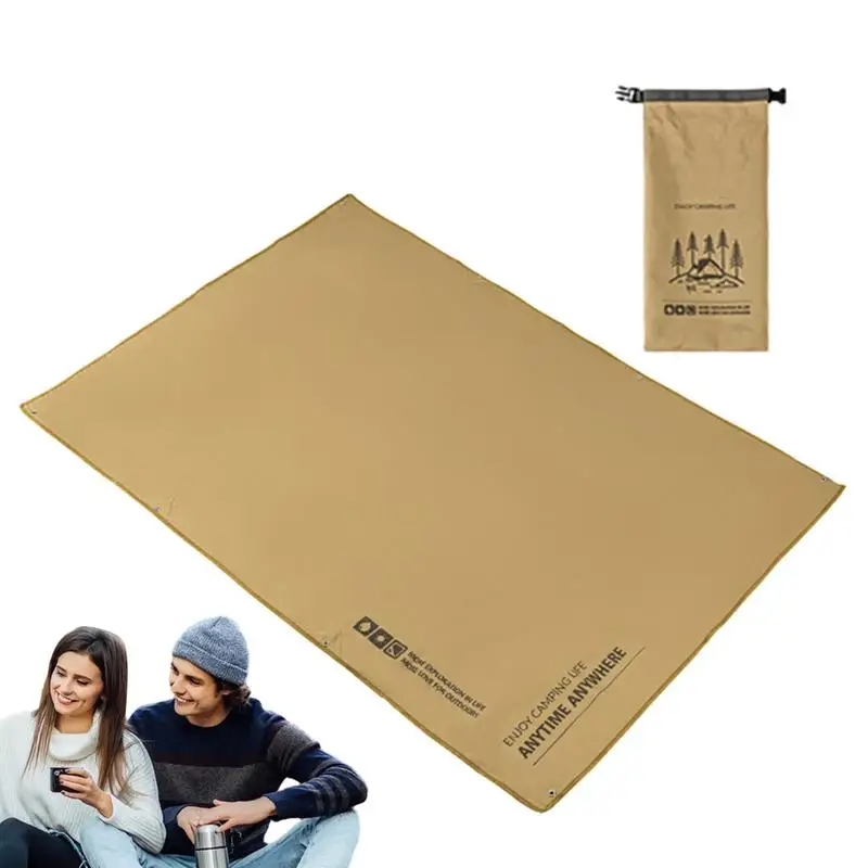 Tent Flooring Protective Waterproof Liner Keeps You Warm & Dry Tent Carpet Mat With Storage Bag Protective Liner Keeps You Warm