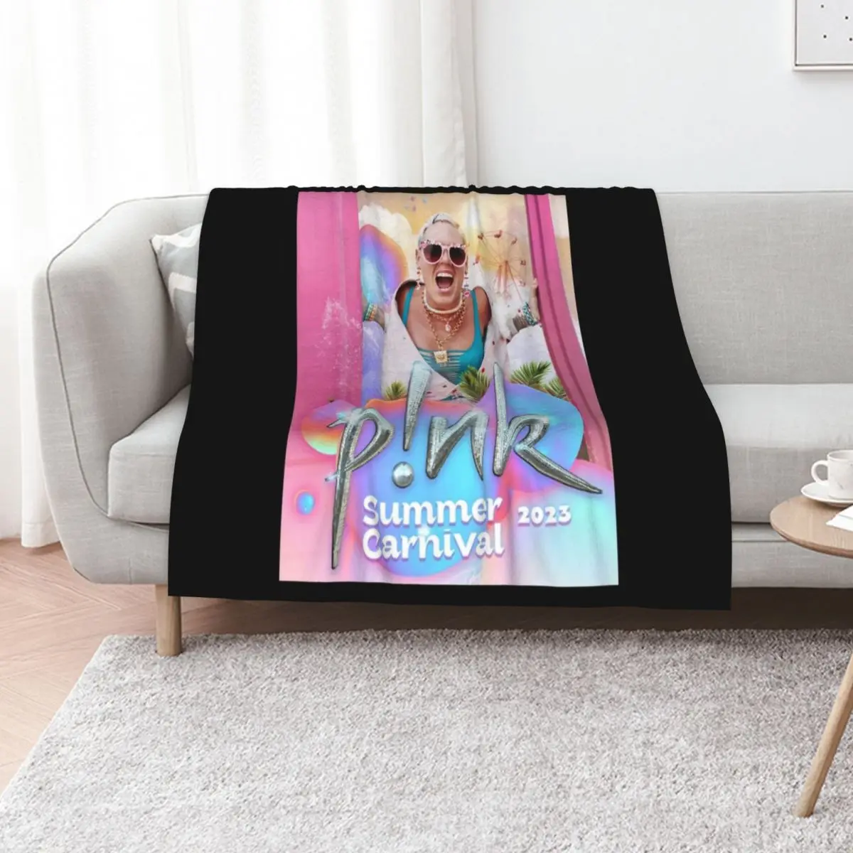 2023 Pink Summer Tour Carnivale - Camiseta clásica, manta multiusos, manta suave y cálida para el hogar y los viajes
