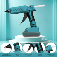 80W Portable Cordless Hot Glue Gun For Makita 18V Li-ion L1815  BL1830 BL1840  BL1850 With 11mm Glue Sticks DIY Repair Tool