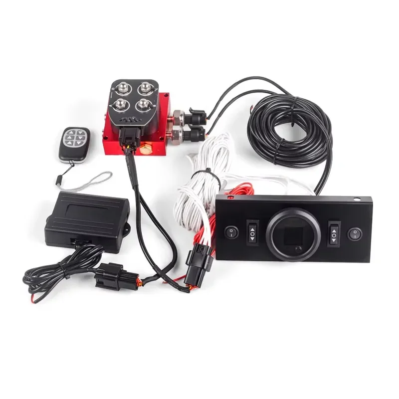 High Performance Black Suspension Manifold Valve Remote Control With 6 Buttons