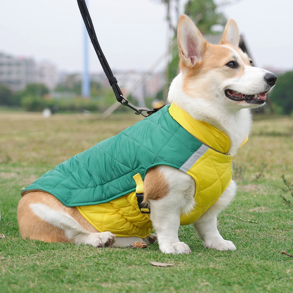 Winter Hund Kleidung Wasserdichte Hund Weste Jacke Für Kleine Große Hunde Warme Haustier Hunde Mantel Gepolsterte Kleidung Französisch Bulldog Outfits – Detail 14