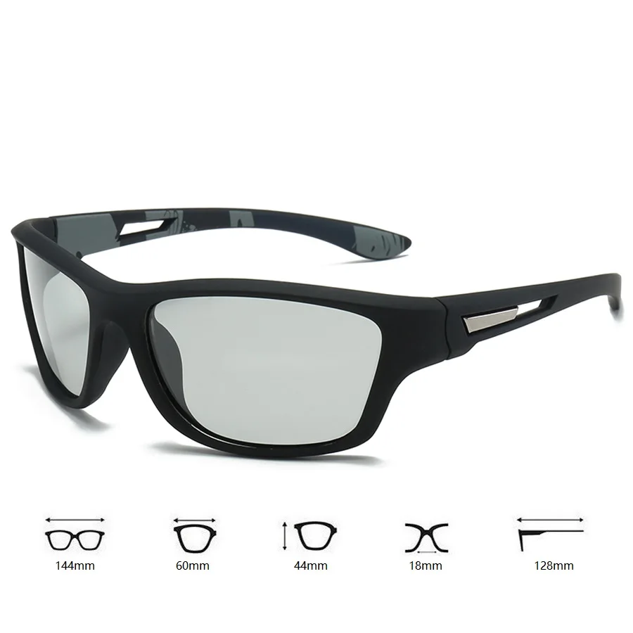 Photochrome Polarisierte Sport Vintage Sonnenbrille Männer Frauen Angeln Radfahren Fahren Bergsteigen Sport Retro Sonnenbrille UV400