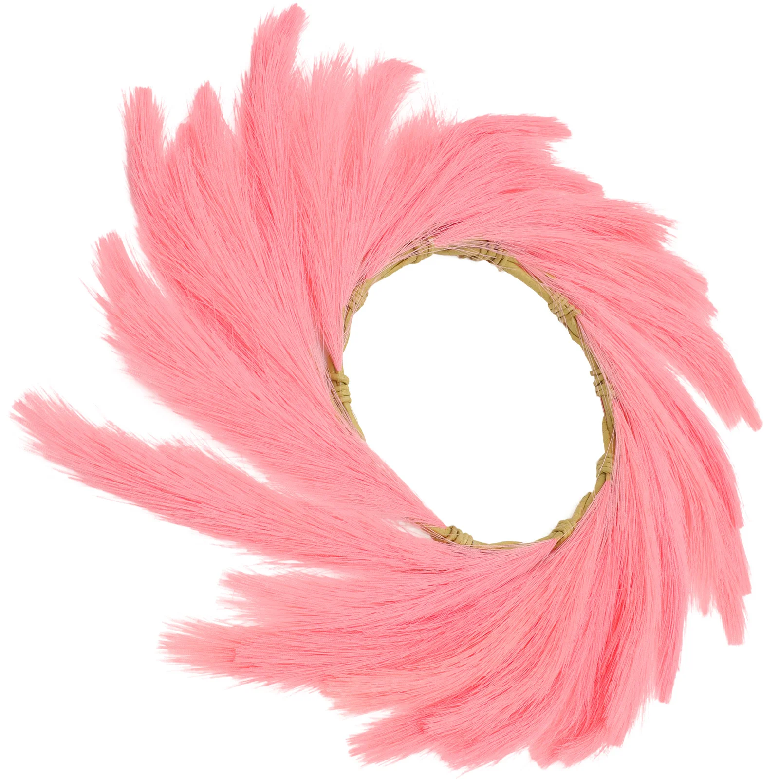 فو فراغميتس إكليل تقليد القصب إكليل لافتة للباب الباب الأمامي جارلاند ديكور المنزل لا تشذيب المطلوبة فراغميتس ديكور