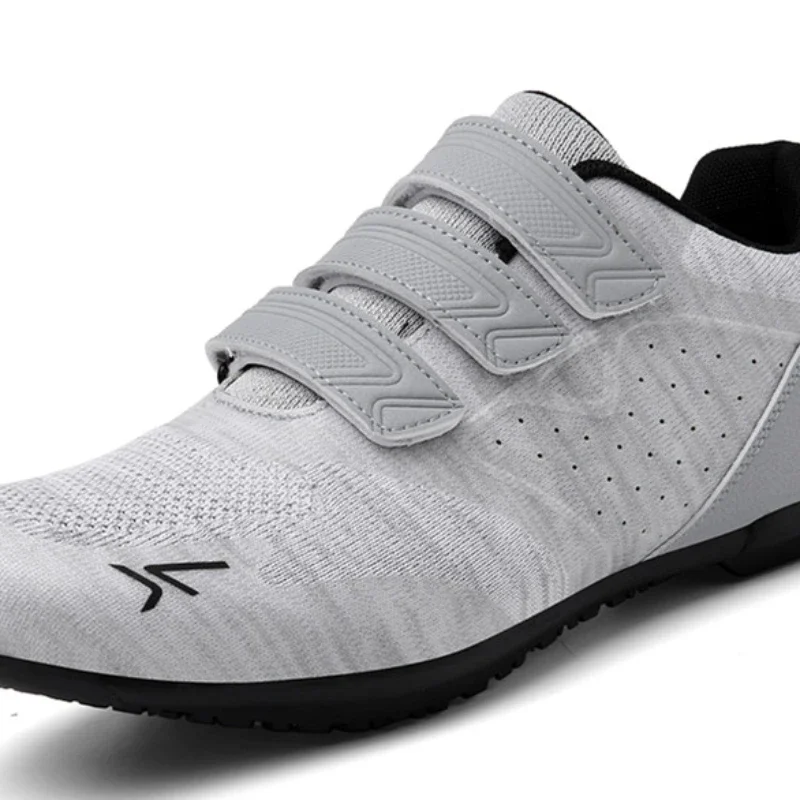 Couple Riding Shoes Man Hook Loop Road Bicycle Shoes Breathable Women Non Slip Rubber Sole Rubber Speed Road Bike Sneakers