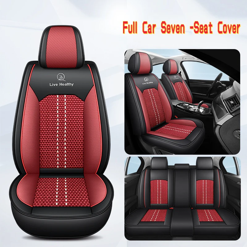 5 Seats in Total, Ice Silk Material Car Seat Covers, Universal Fit, Suitable for All Seasons, Comfortable and Breathable, Classic Colors Available, Suitable for Other Models Such as Sedans, Suvs, Trucks
