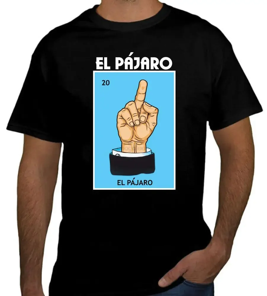 El Pajaro Loteria T-Shirt Mexican Bingo Tee Celebration Lottery shirts