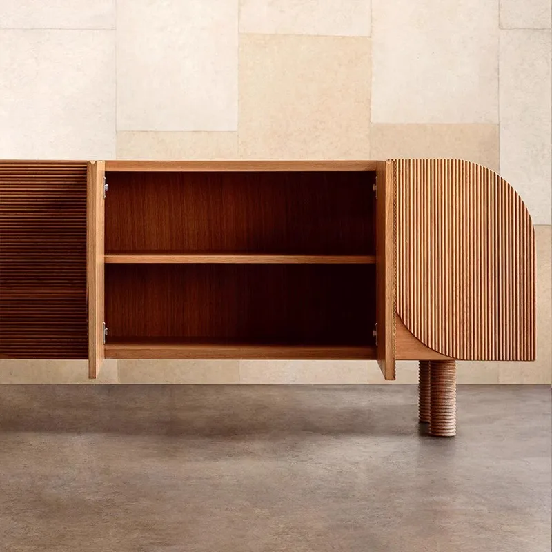 Meuble TV médiéval Meuble TV rétro en bois massif