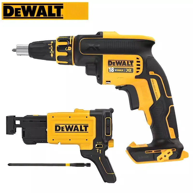 DEWALT 18V XR Drywall Screw Gun With Attachment Brushless 360° Rotation Nail Gun Bare Tool DCF620 DCF6202