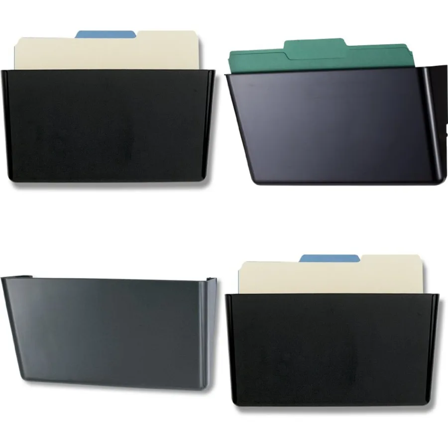 

Officemate Wall File Letter Size Black 21432 - Ideal for Organizing Documents in Home Offices Small Workspaces and Professional