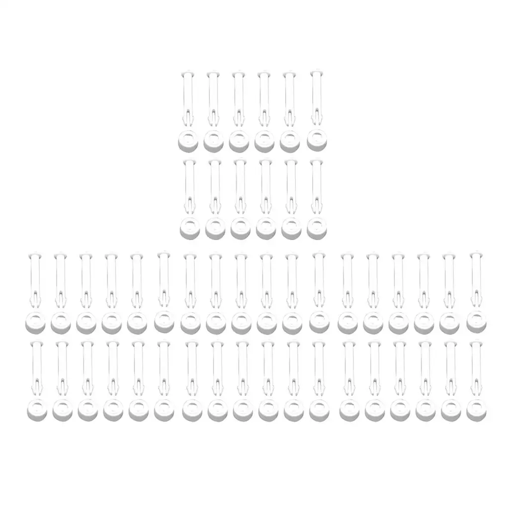 Pool Replacement Joint Pins Rubber Seal Parts 48pcs for Removable Above Ground Rectangular Metal Frame Pools Accessories