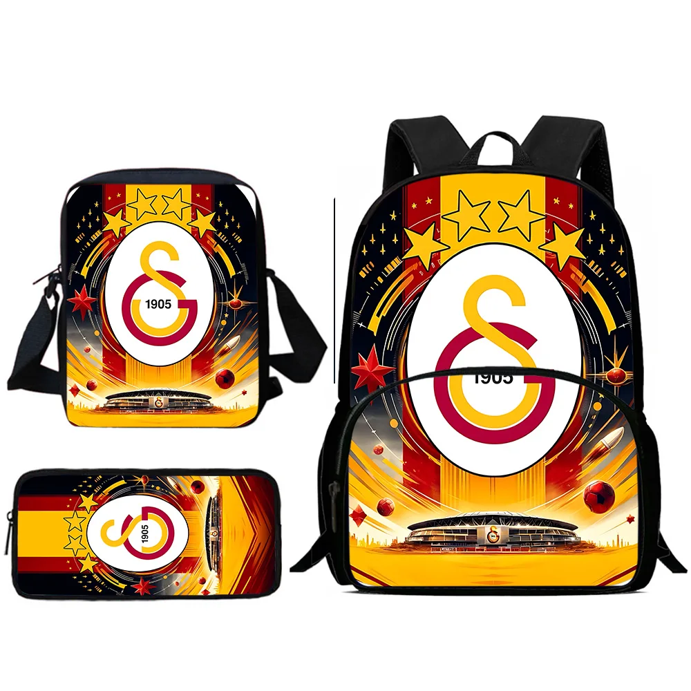 Child Backpacks Football Club G-Galatasarays Shoulder Bag Pencil Case Pupil Large Capacity School Bags for Boys Girls Best Gift