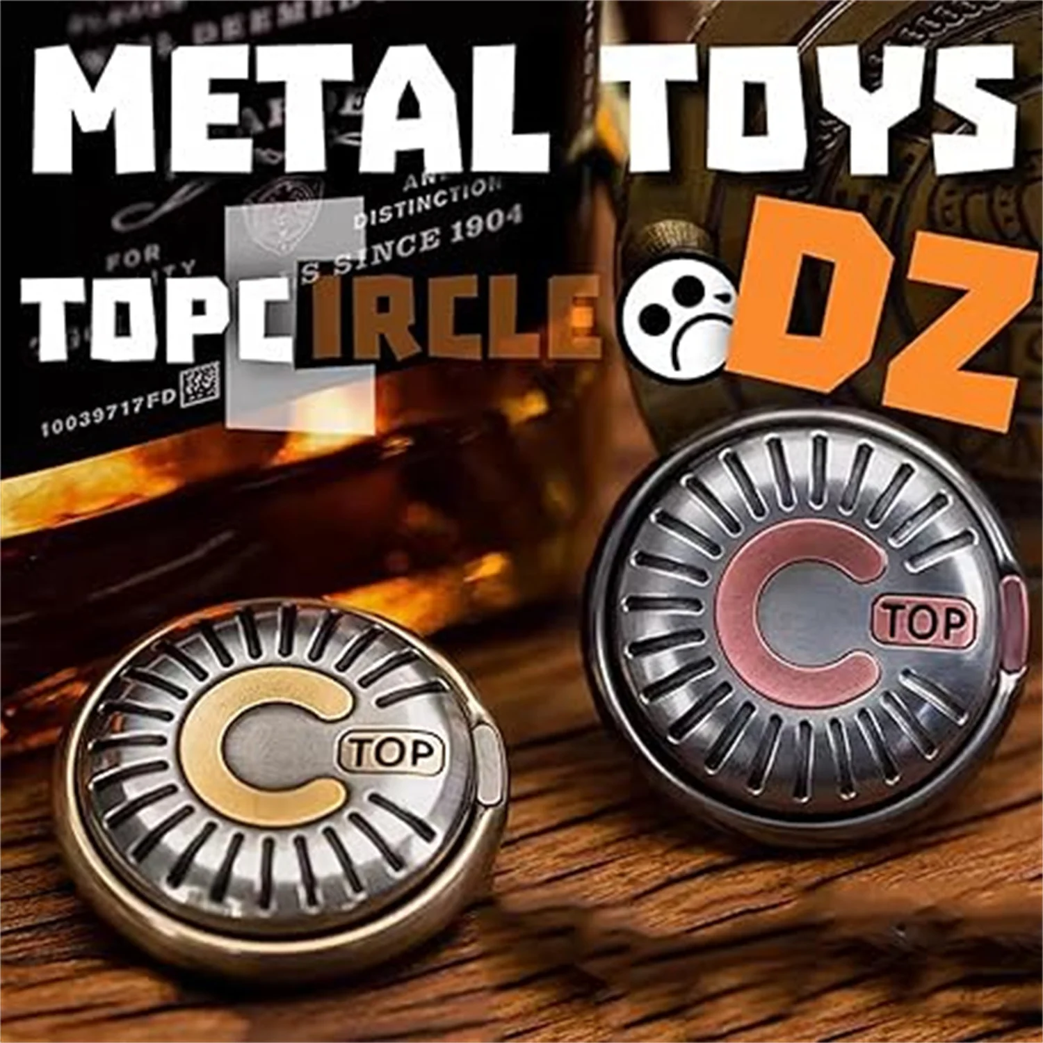 Metal Toys EDC Brass Haptic Coin DZ TOP-C Non-Magneti Spinner Toy PPB Relieve Stress Fidget Toy for Adult