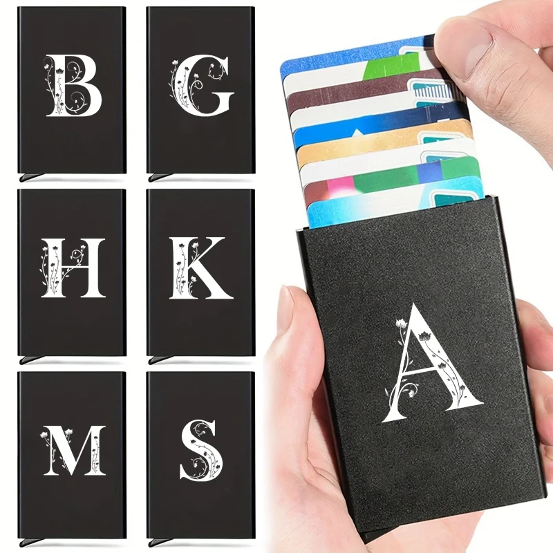 

Anti-theft ID Credit Card Holder Porte Carte Thin Aluminium Metal Wallets Pocket Case Bank Women Men Credit Card Box