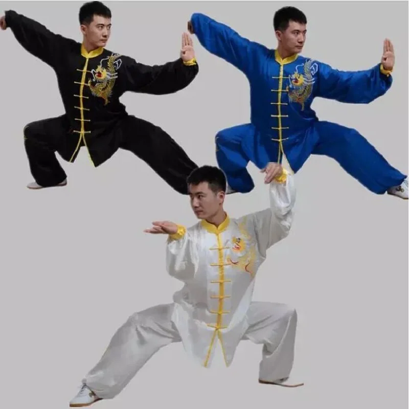 ขายส่งสไตล์จีนผู้ชายผู้หญิง Tai Chi เสื้อผ้า Kung Fu ศิลปะการต่อสู้ชุดสูทสบายๆกีฬากลางแจ้งเสื้อกางเกงชุด