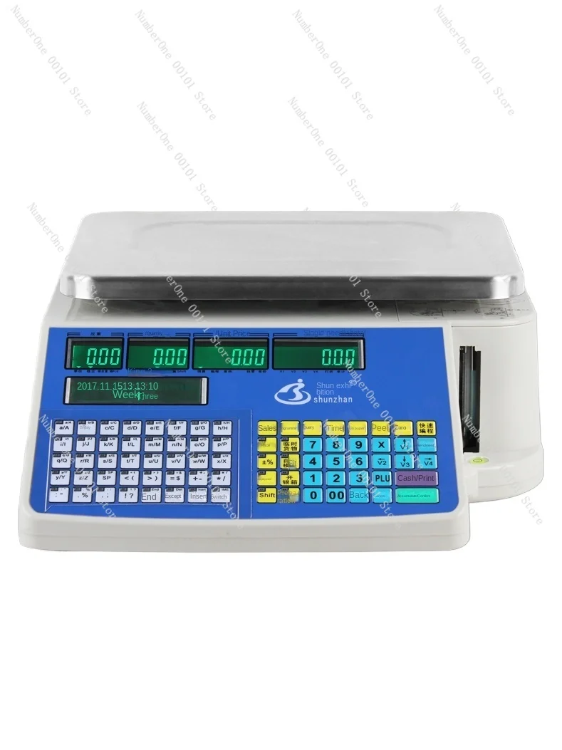 Supermarket Special Electronic Scale Coding Bar Code  Tm30a Printing  Fruit Cutting  Label