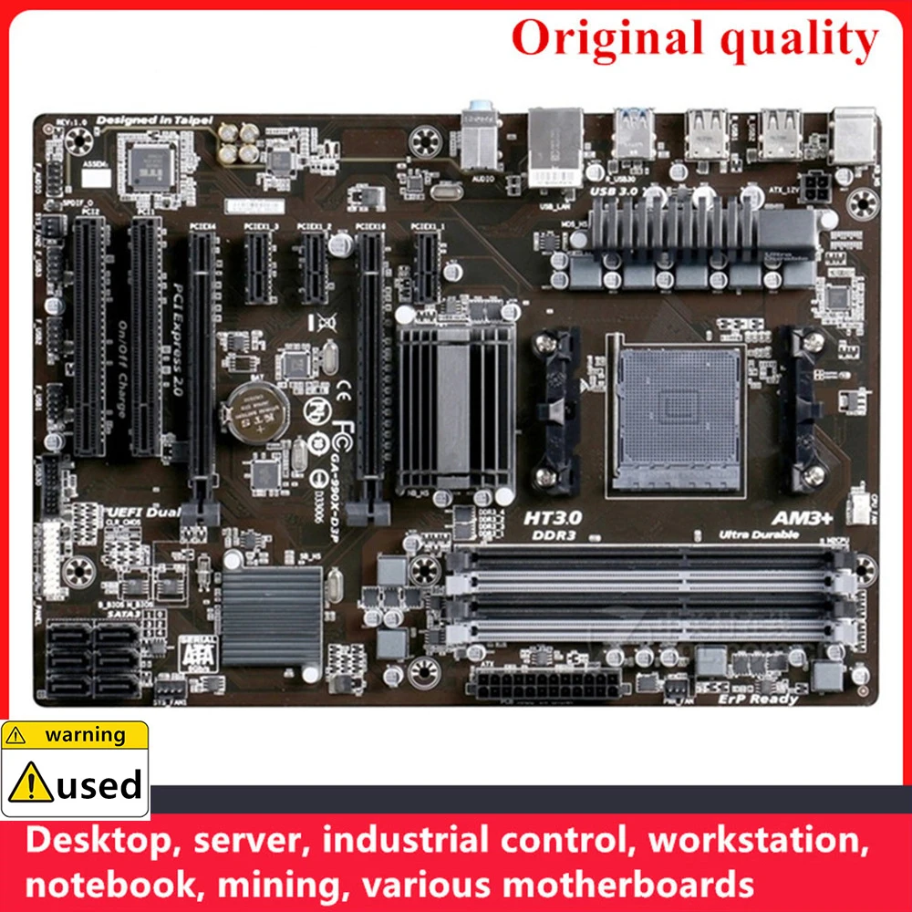 

For GA-990X-D3P 990X-D3P Motherboards Socket AM3+ DDR3 32GB For AMD 990X 990FX Desktop Mainboard SATA III USB3.0