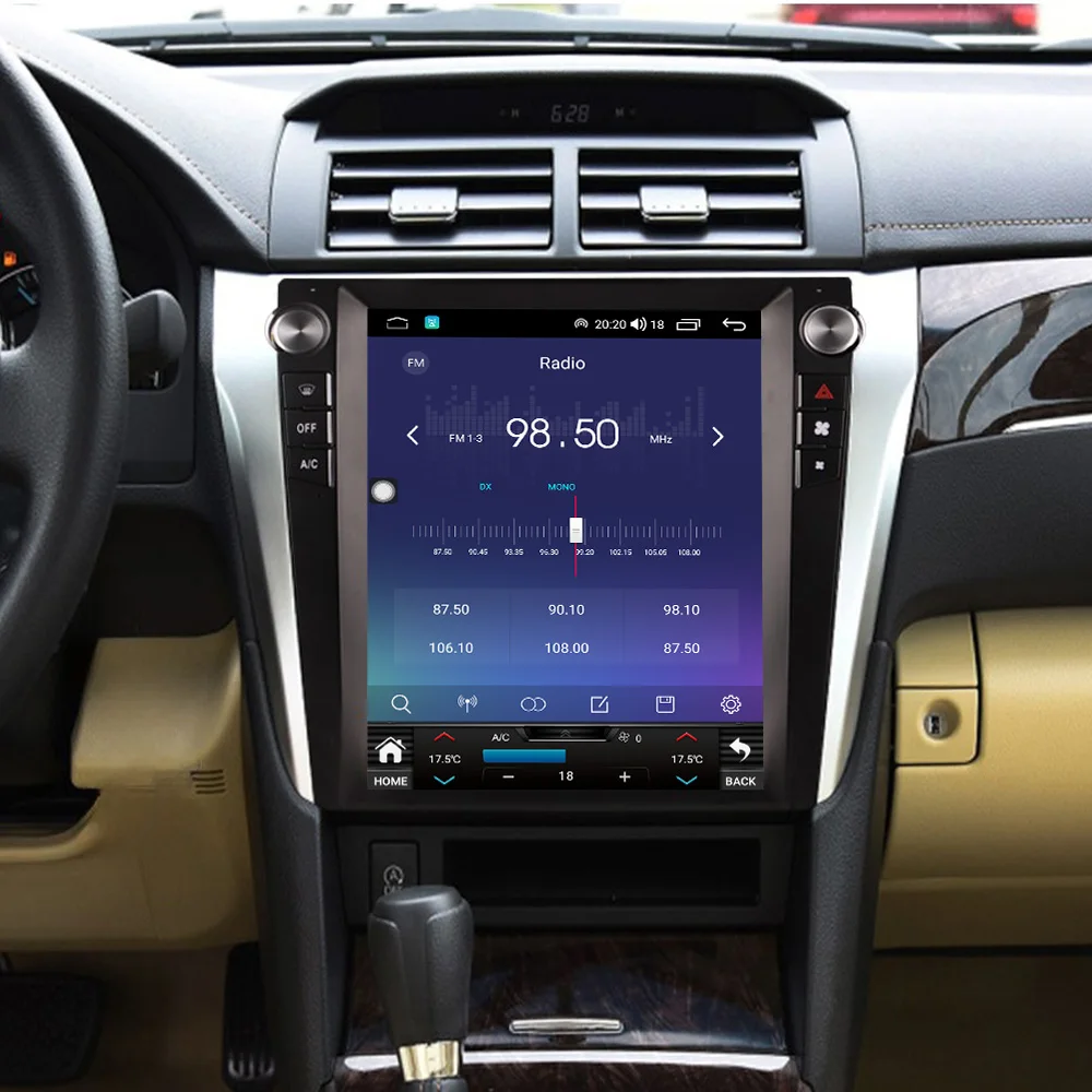 12,1 Zoll für Toyota Camry 2012~2017 Autoradio-Player Android 15 Bildschirm Auto-Multimedia-GPS-Navigationsgerät Auto-Carplay