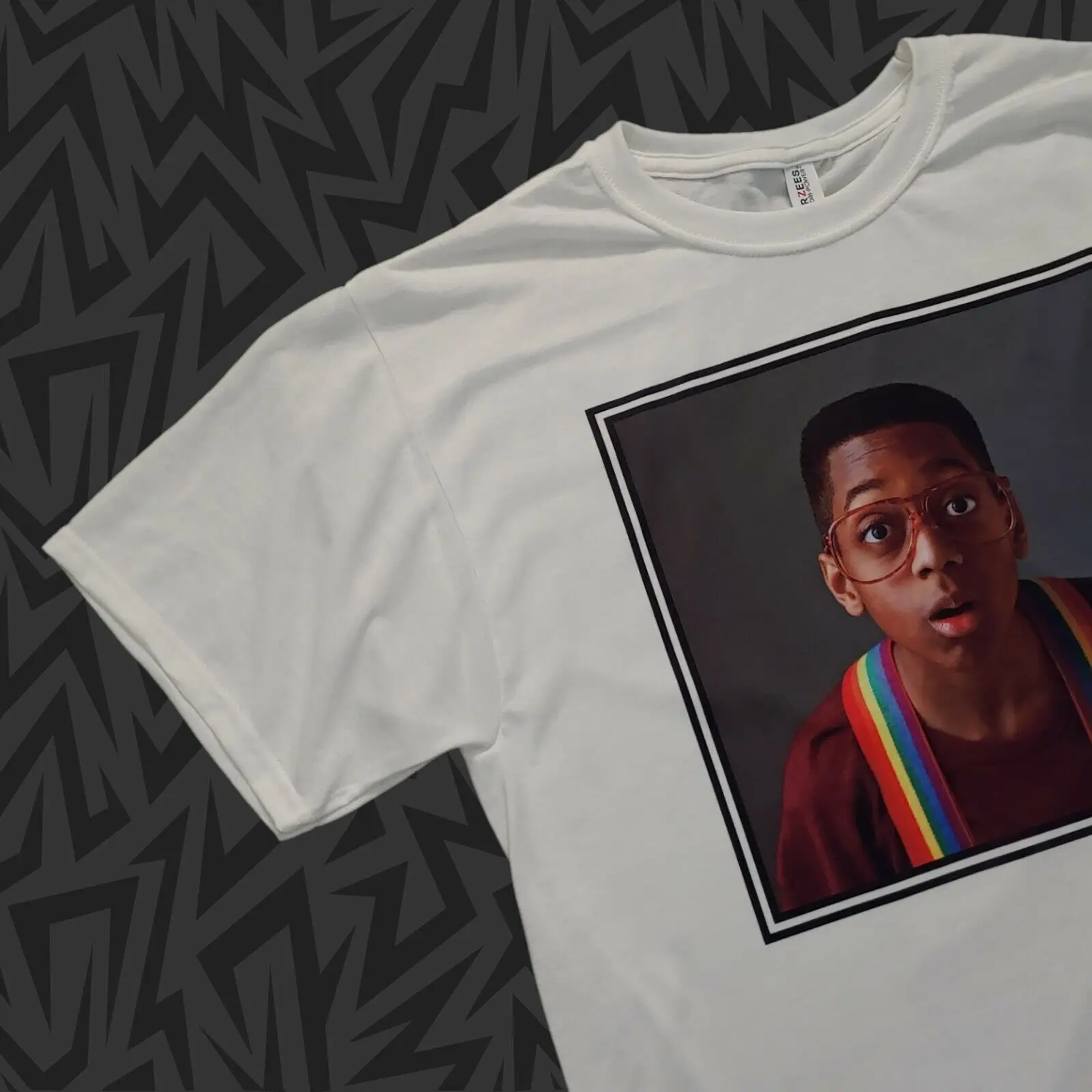 New T-Shirt STEVE URKEL Family Matters Close-up TGIF Television TV 80s 90s S-2XL