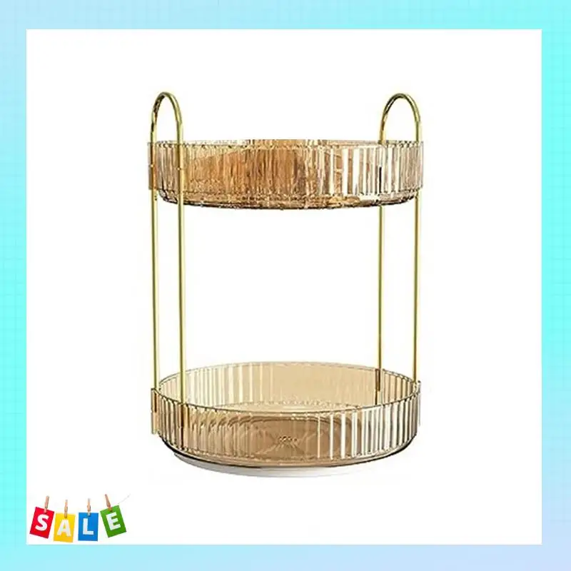 

A56X Rotating For Vanity Make Up Storage Skin Care Shelf Perfume Holders Cosmetic Dresser Organizer Countertop Spinning 360 Dura