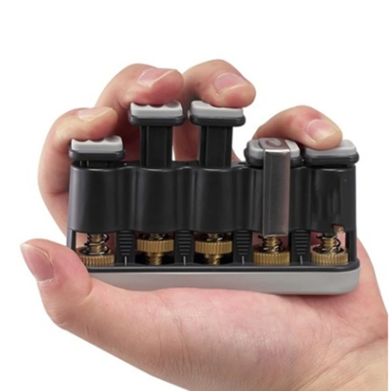 【Supernew】Portable Finger Strengthener Tension Adjustable Hand Grip Exerciser Finger Training Tool For Guitar,Piano