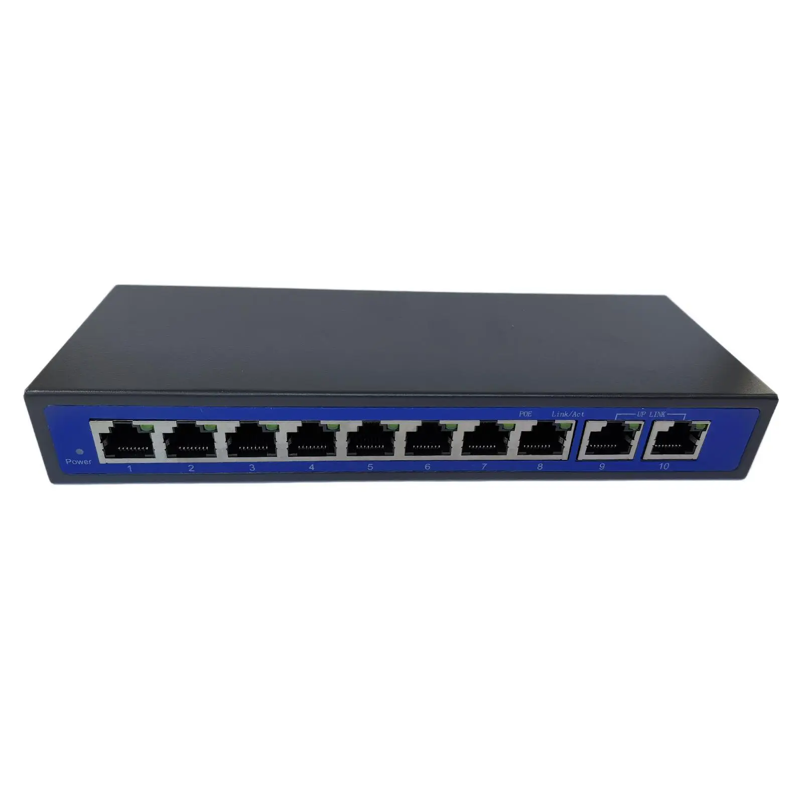 9 Port 10/100Mbps 8 POE Port & 2 Uplink Power Over Ethernet Switch Adapter