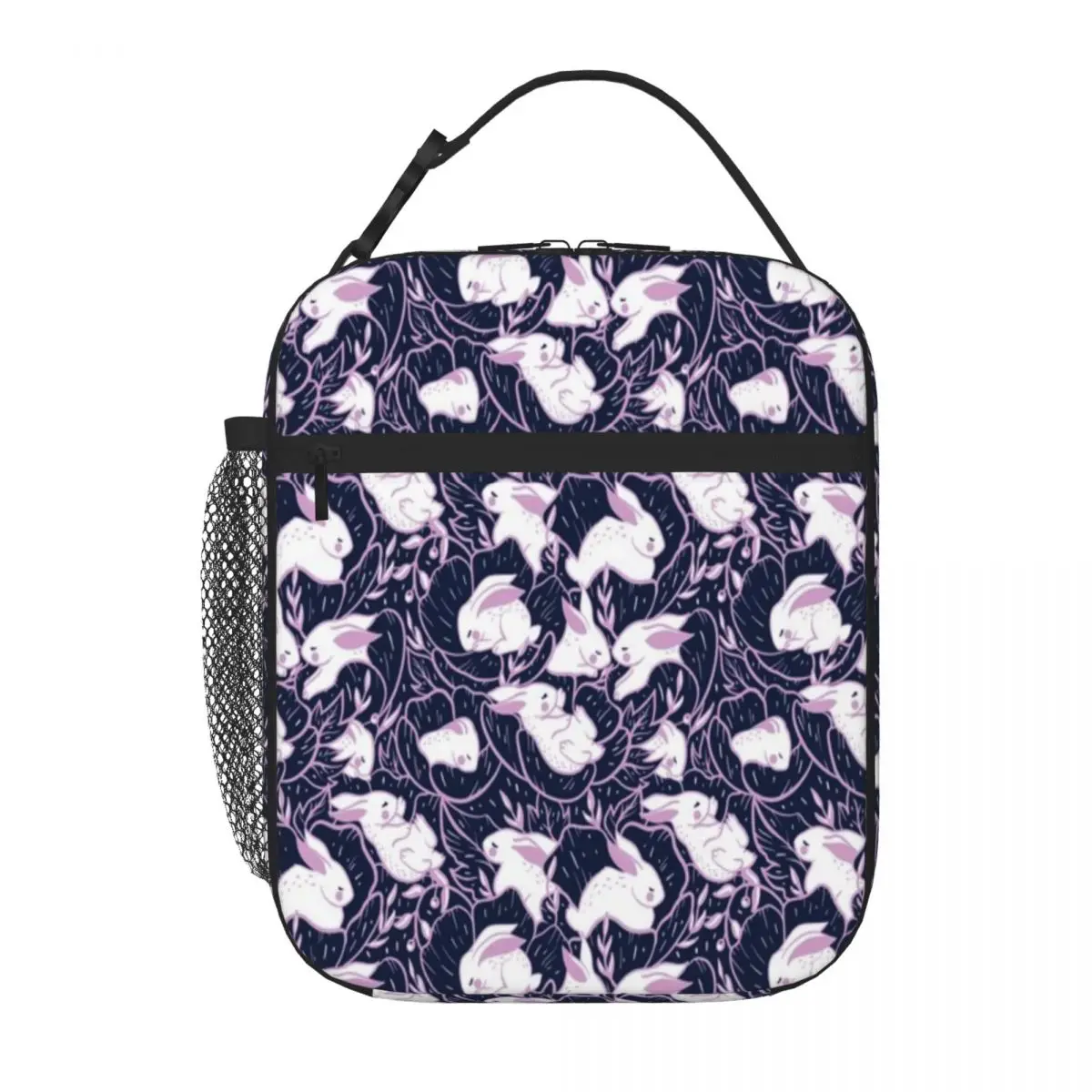 Hot Sale Where The Bunnies Sleep Animal Print Commuter Lunch Bag Mountain Trip Carry Lunch Bag