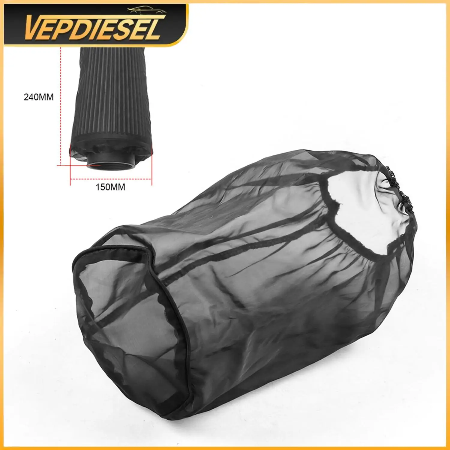 

Universal Car Air Filter Cover for Thicken Waterproof Dustproof Oilproof Cold Air Intake Kit Sport Intake Filters Cone Cover