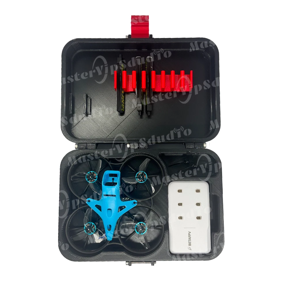BetaFPV Meteor75 ProⅠ/Ⅱ Tragbare Schutzhülle, Aufbewahrungsbox, Tragetasche, passend für WhoopStor3 /HexaCharger /6 Anschlüsse, 1S LiPo-Akku – Detail 3