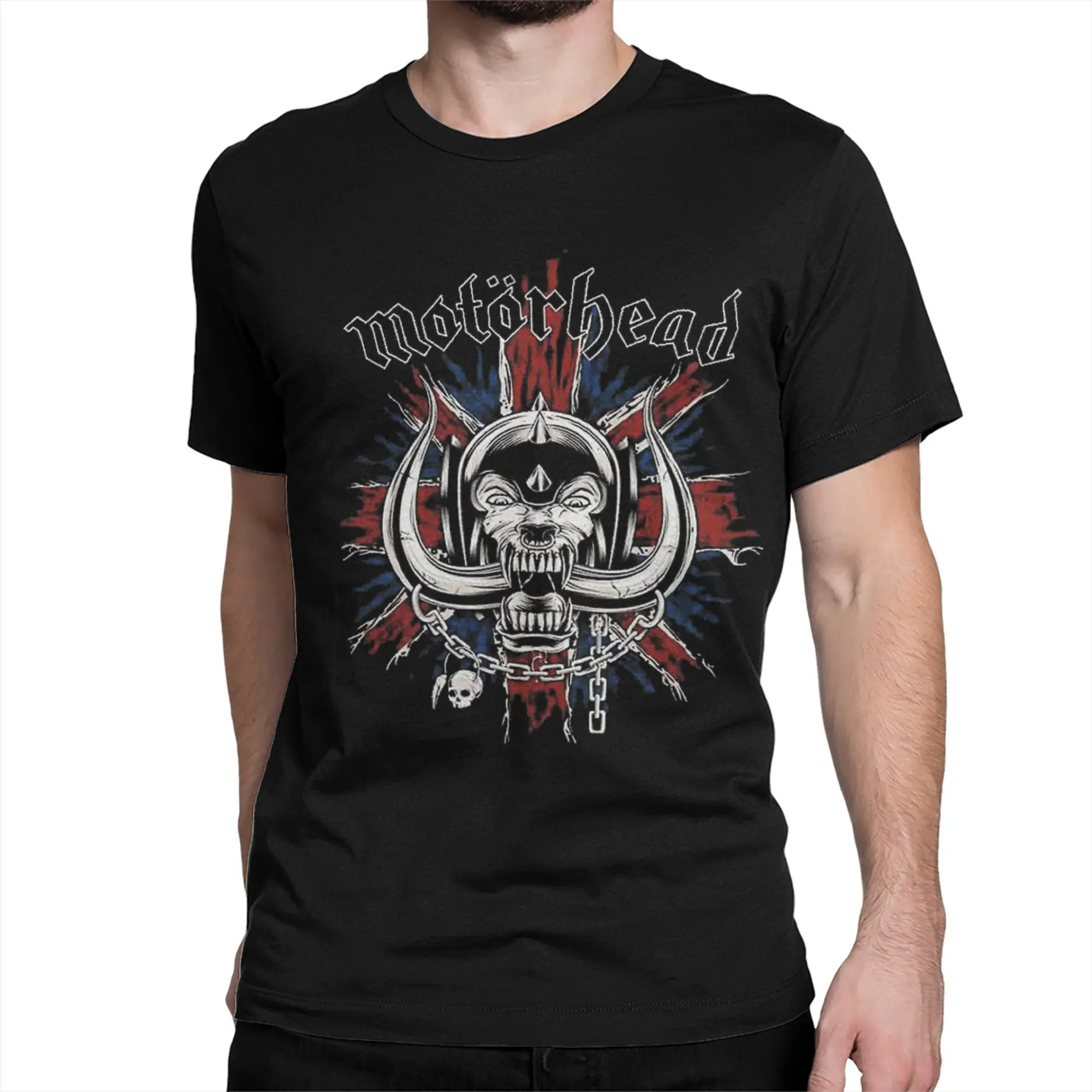 الرجال النساء تي شيرت Motorhead المملكة المتحدة روك مضحك 100% القطن تي شيرت قصير الأكمام تي شيرت Crewneck الملابس حجم كبير