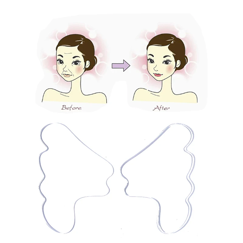 

Facial Wrinkle Remover Pad Reusable Medical Grade Silicone Nasolabial Folds Anti-aging Mask Prevent Wrinkle Skin Lifting Patches