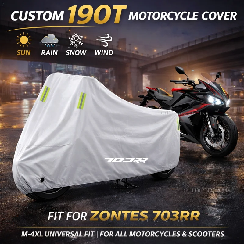 

Чехол для мотоцикла ZONTES 703RR 703 RR rr 2025 2024, водонепроницаемый, сверхпрочный, для улицы, защита от дождя, пыли и солнца