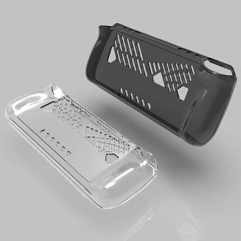 Capa protetora para consoles jogos rog, capa flexível à prova choque com orifício ventilação, caixa macia para gamepad