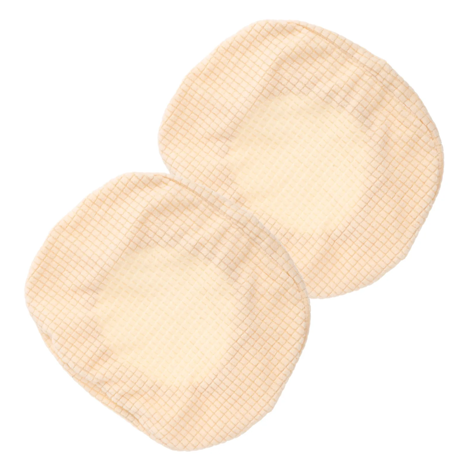 2Pcs Office Chair Headrest Cover Beige Elastic Sleeve Neck Support Protector for Computer Recliner High Back Ergonomic Desk