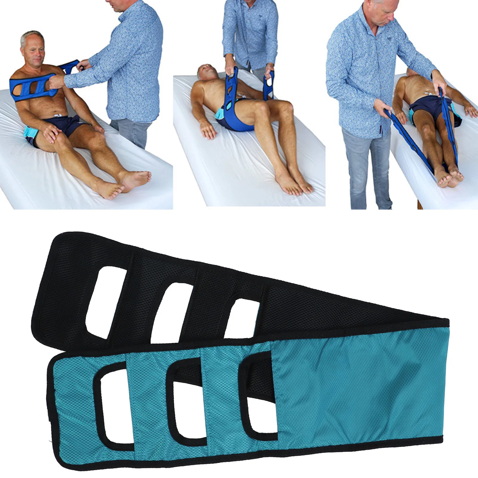 Bed Transfer Nursing Sling Mobility Assist Strap Accessory Multi Purpose Elderly Safety Lifting Aids with Padded Handle