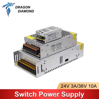 Dragon diamond switch power supply output transformer 5V 2A /24V 5A /36V 10A for CO2 laser CNC engraving machine