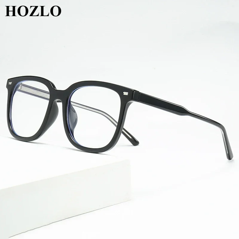 

New TR90 Large Square Men Blue Light Blocking Myopia Glasses Women Shortsighted Spectacles Computer Gaming Eyeglasses 0~-6.0