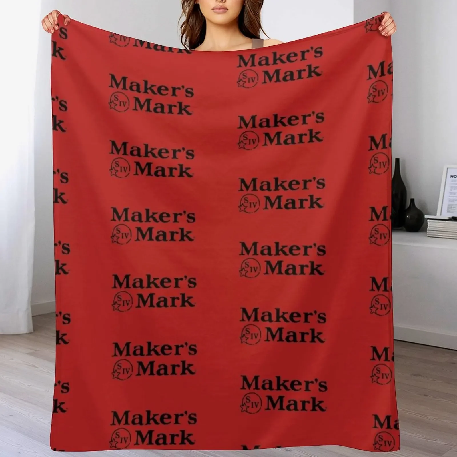 Maker's Mark Bourbon Throw Blanket Sofas heavy to sleep christmas decoration Blankets
