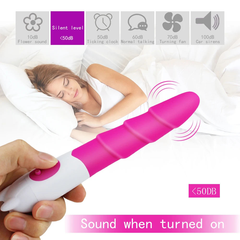 10 Speed Threaded Silicone Vibrator for Women Waterproof Clit Stimulator Dildo Stimulator Sex Toy for Woman Erotica Sex Products