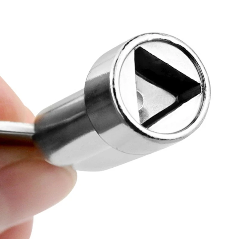 1PC Small Triangles Spanner Key, Matel Triangular Lock Key Socket Universal Utility Key for Elevator Door Triangles Panel Lock