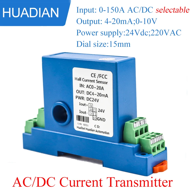 Current Transformer for DC AC Split Core CT Transformers Digital Transmitter 20-4mA Output